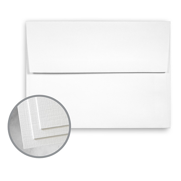 Nekoosa® Linen Carrara White 70 lb. Linen A-7 Announcement Envelopes 250 per Box